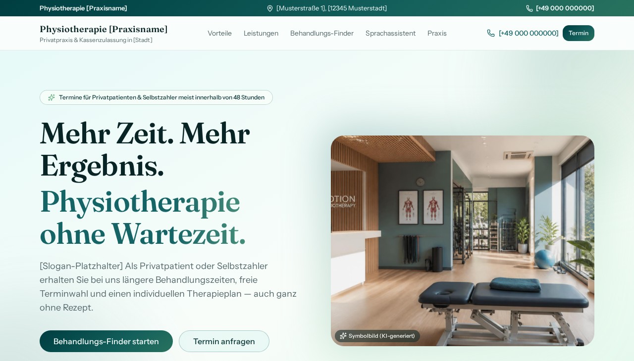 Vorschau Fiktive Physio-Praxis